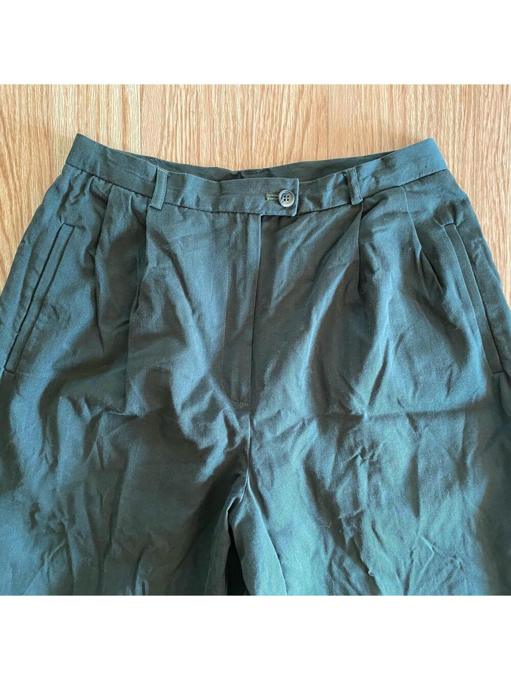 Evan Picone Vintage Green Trousers Pants Women 8 / 10 Medium - Picture 4 of 15